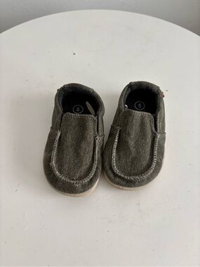 Cat & Jack Olive Green Kids Slip-On Moccasins